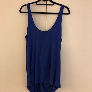 Royal blue low back tank